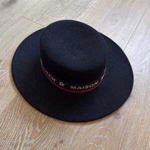 Scotch & Soda Black Brim Hat